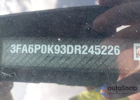 2013 Ford Fusion Titanium z USA, uszkodzony, nr VIN 3FA6P0K93DR245226